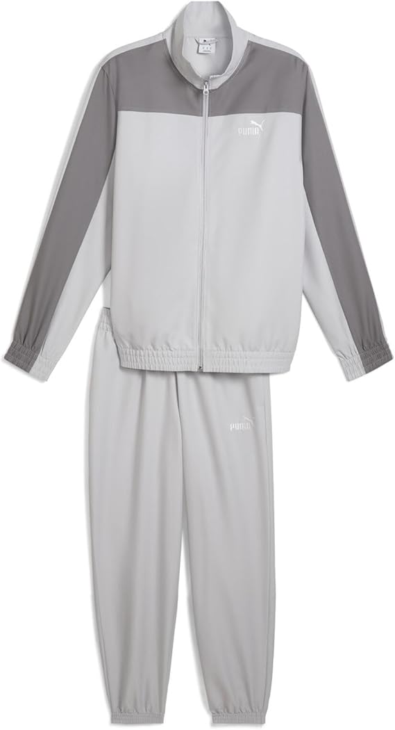 PUMA ブラックグレー ジャージセット　L PUMA プーマ ジャージ 上下 メンズ ポリ トレーニングスーツ